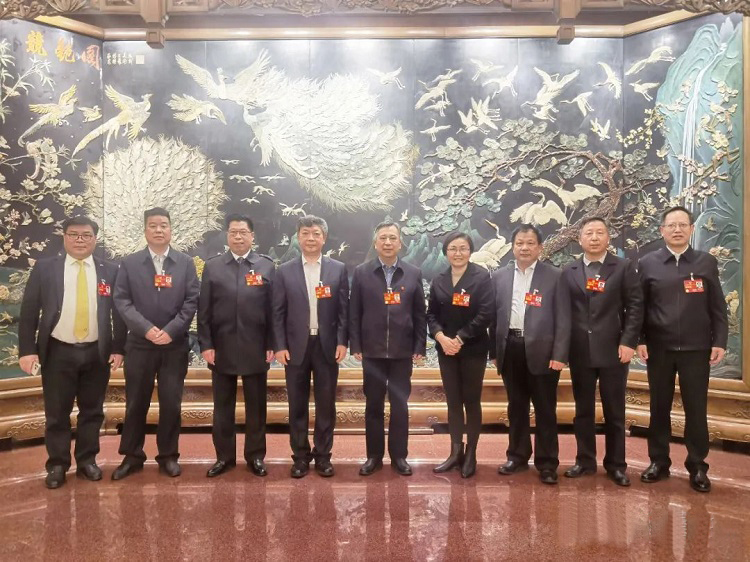Registered church leaders took a group picture while attending the14th National Committee of the Chinese People's Political Consultative Conference (CPPCC) from March 4 to 11, 2023.