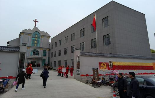 A Christian training building in Nan County, Yiyang City, Hunan Province