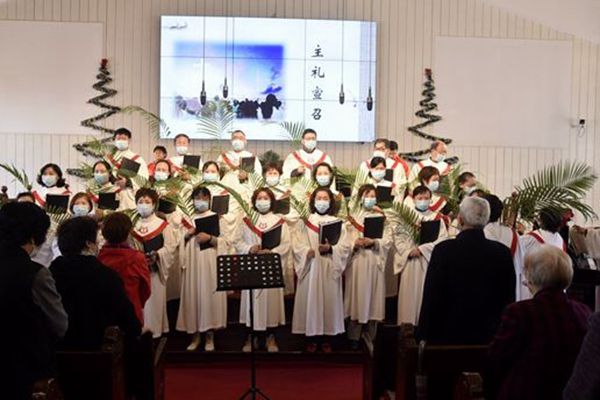A Palm Sunday service was hosted at Apostle Church in Suzhou, Jiangsu, on Aprl 2, 2023.