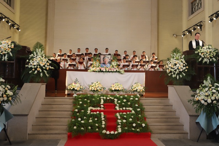 The memorial service for Elder Huang Fuyin was held at Shishan Church in Suzhou, Jiangsu, on June 3, 2023.