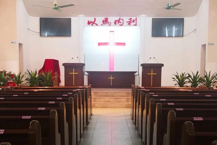 The interior of Chini Church in Huadu District, Guangzhou City, Guangdong Province