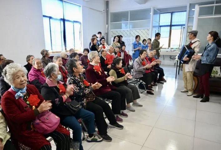 The Reed's Home held elderly-respecting activities to celebrate the Double Ninth Festival in Zhenjiang City, Jiangsu Province, on October 20, 2023.