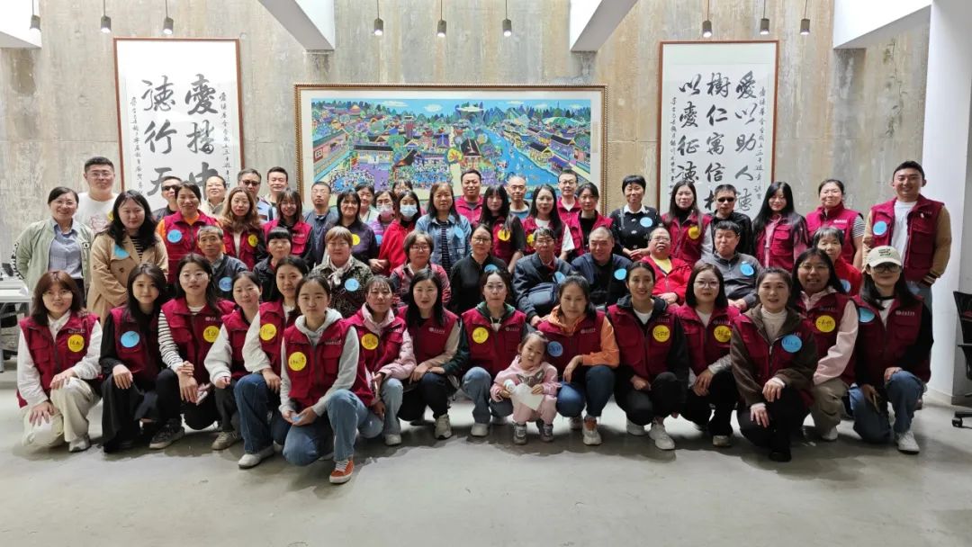 The Amity Foundation arranged 22 visually impaired people ventured outside their homes to watch a domestic film in Nanjing City, Jiangsu Province, on October 28, 2023.