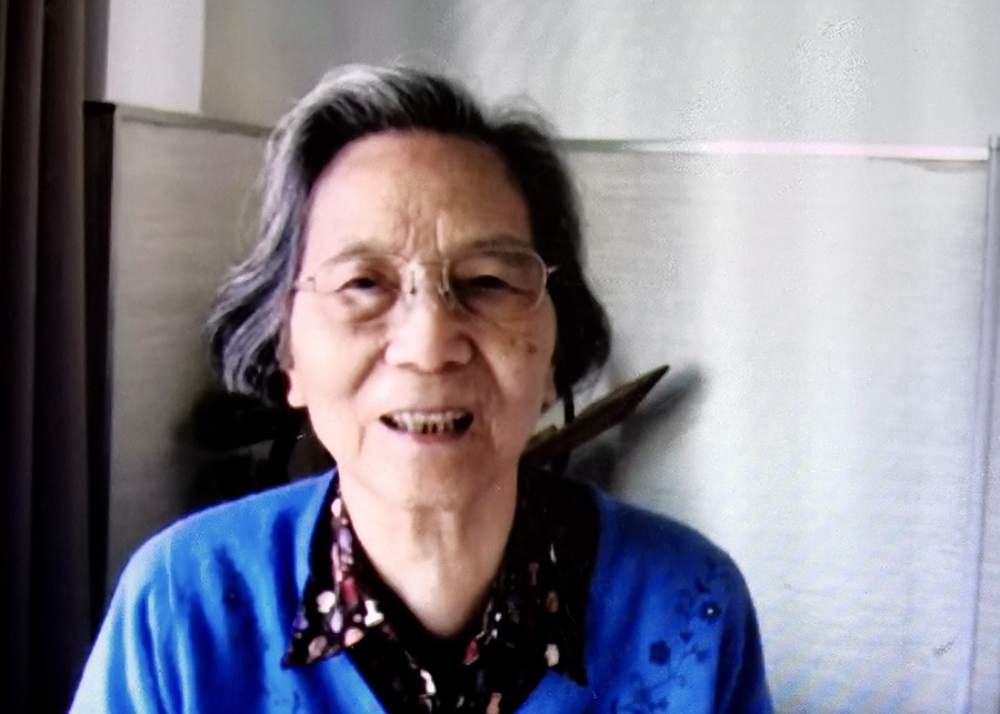 A picture of the 90-year-old Huang Yachuan