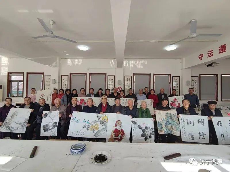 Ji'ning CC&TSPM hold a calligraphy and painting event to celebrate Christmas at Huangjiajie Church in Ji'ning City, Shandong Province, on December 9, 2023.