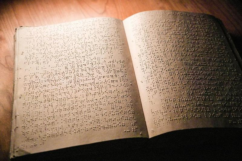 The manuscript for the lyrics of the New Hymnal in Braille