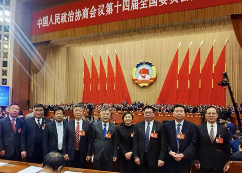 A group photo of nine TSPM church leaders attended the 2024 annual plenary sessions of the NPC &C PPCC in Beijing from March 4 to March 11, 2024.