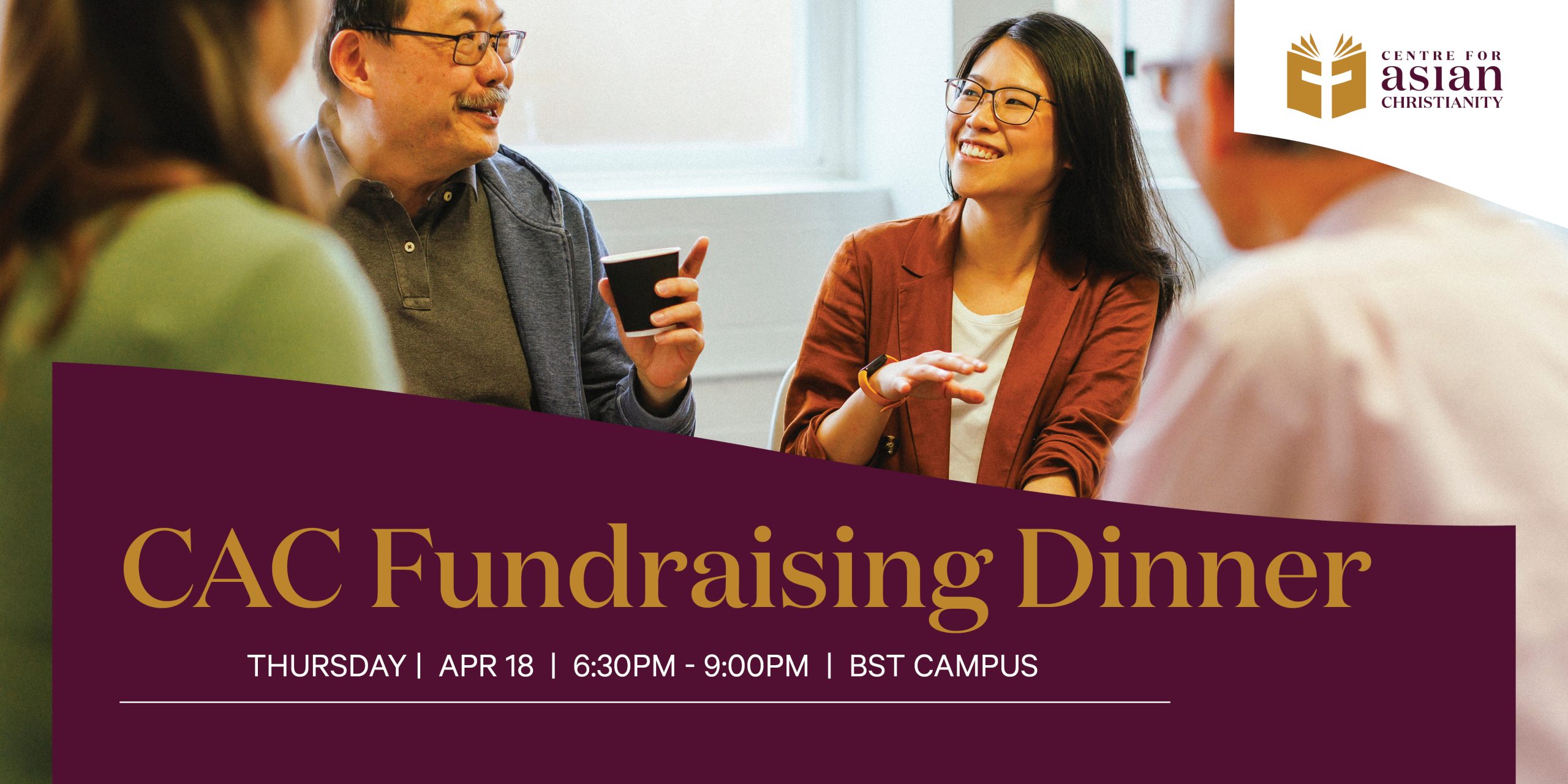 The poster of the fundraising dinner held by the Centre for Asian Christianity (CAC) of Brisbane School of Theology in Australia