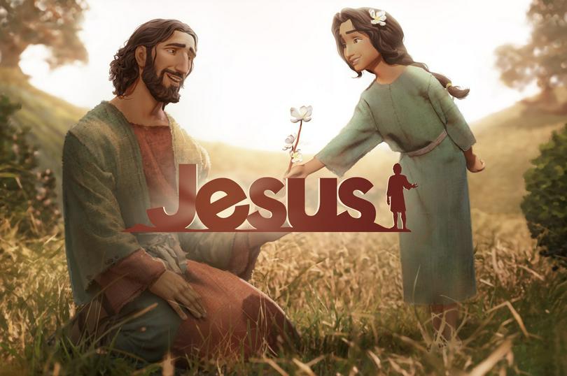 A poster of the upcoming animated family film, JESUS