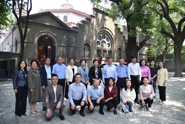 Members of the current overseas relations department of CCC&TSPM took a group picture at Chongwenmen Church in Beijing on May 29, 2024.