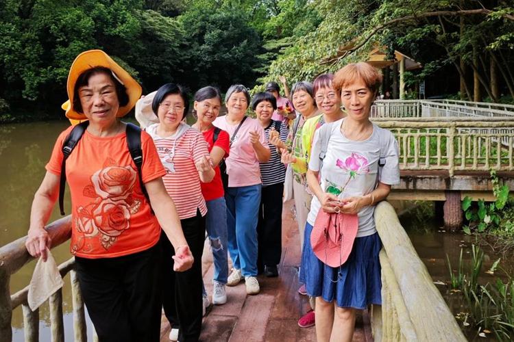 Women's fellowship of Zion Church in Guangzhou, Guangdong, took a group picture on Dinghu Mountain in Zhaoqing City during an annual retreat on July 3-4, 2024.