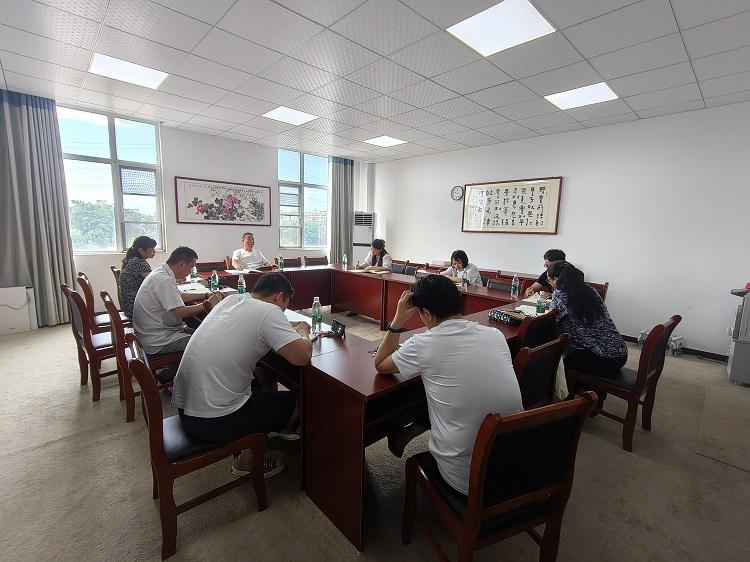 A meeting was held to discuss the rotation of five full-time teachers from Zhongnan Theological Seminary working at the grassroots churches during the summer in Hubei Province, on July 4, 2024.