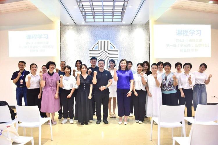 Trainees took a group picture after attending the preparatory session of the 12-week training courses for joint gatherings initiated by the fellowship department of Zion Church in Guangzhou, Guangdong, on July 14, 2024.