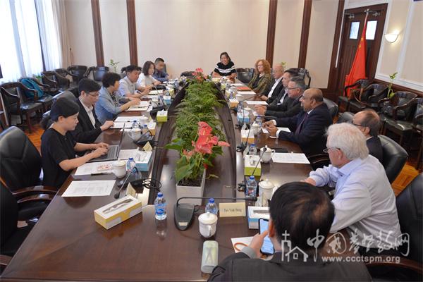 A delegation from the World Evangelical Alliance met leaders of CCC&TSPM in Shanghai on July 24, 2024. 