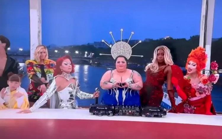 The drag queen performance at the 2024 Paris Olympics that seemed to mock Leonardo da Vinci's painting of the Last Supper scene.