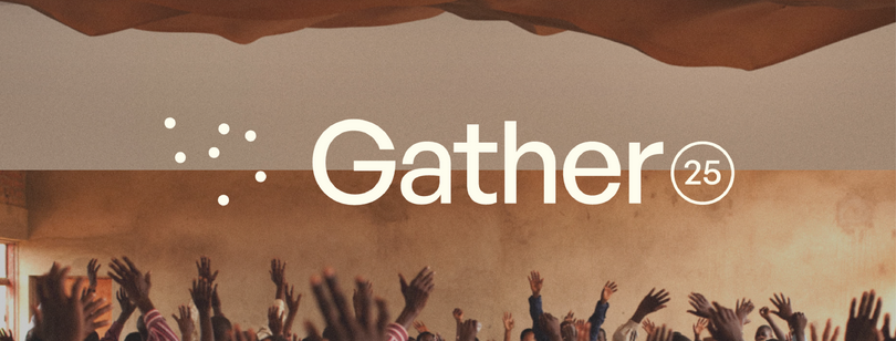 A promotional image of Gather25