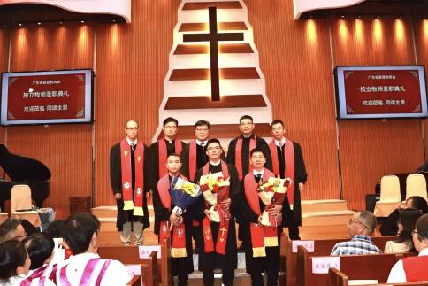 A group photo was taken at the ordination ceremony in Dongguan City, Guangdong Province, on September 14, 2024.