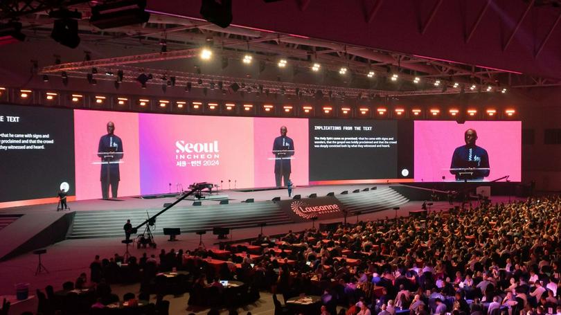 Rev. Dr. Femi Adeleye spoke at the first morning session of the Fourth Lausanne Congress on World Evangelization in Incheon, South Korea, on September 23, 2024. (Photo: Lausanne Movement / Flicker)