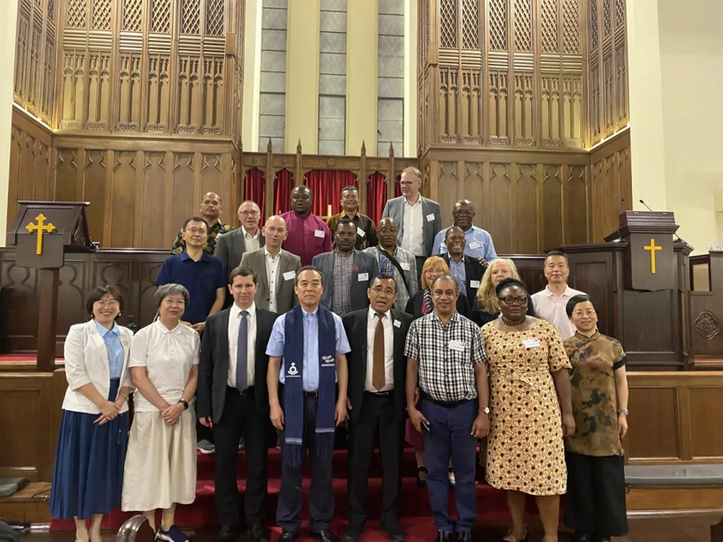 A delegation of 22 members from the United Evangelical Mission (UEM) visited the Shanghai Community Church in Xuhui District, Shanghai City, on September 20, 2024.