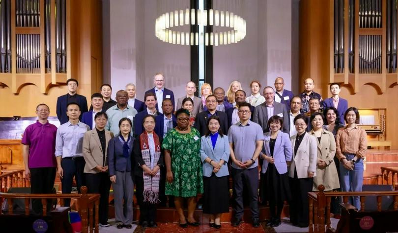 A group photo was taken during the United Evangelical Mission's visit to Beijing CC&TSPM at the Yanjing Theological Seminary in Beijing City on September 26, 2024.