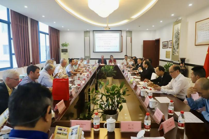 A 14-member delegation visited Zhejiang Theological Seminary, received by leaders from the provincial CC&TSPM, seminary officials, and representatives of the faculty and students in Hangzhou City, Zhejiang Province, on October 15, 2024.