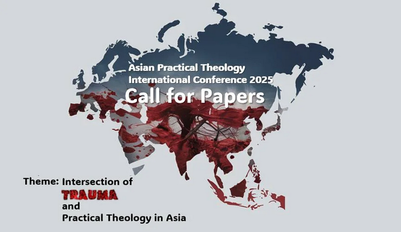 Poster of the Asian Practical Theology International Conference 2025, themed "Intersection of Trauma and Practical Theology in Asia" 