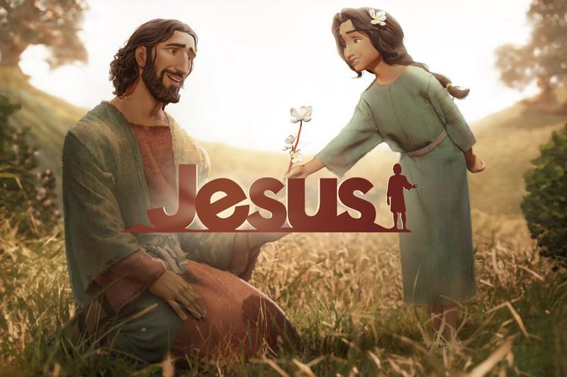 A poster of the upcoming animated family film, JESUS
