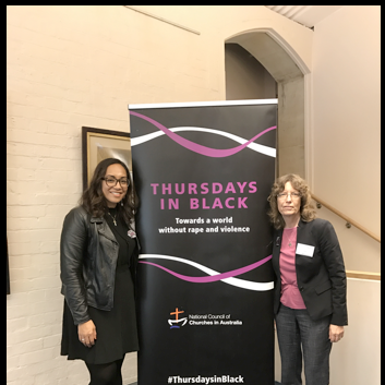 Rev. Charissa Suli and Dr Deidre Palmer support #ThursdaysinBlack