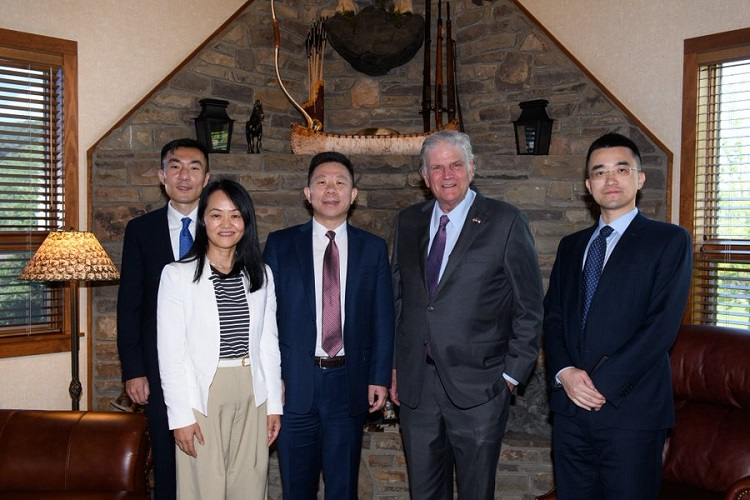 Franklin Graham met a delegation from the Chinese Embassy in Washington, DC, during their visit to North Carolina on June 11, 2024.