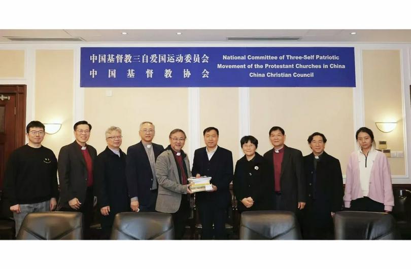 A six-member delegation from the World Federation of Chinese Methodist Churches (WFCMC) visited CCC&TSPM in Shanghai City on December 10, 2024.