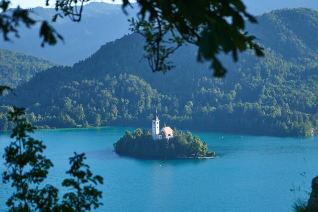 A church inside a lake