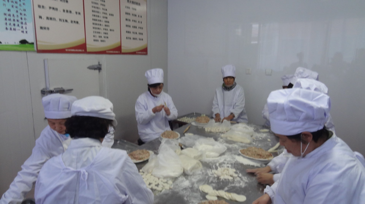 A special team of women in a registered church made dumplings as a way of ministry.