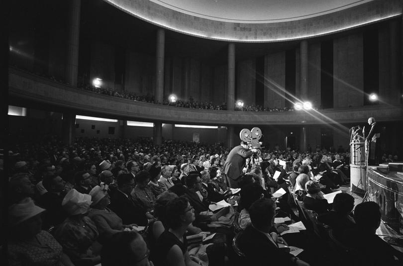 Fourth World Conference on Faith and Order, McGill University, Montreal, Canada, 12-26 July 1963, worship service led by Cardinal Paul-Emile LÃ©ge