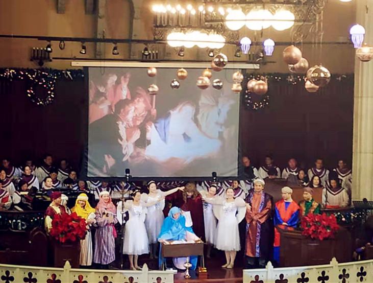 The biblical play "the Birth of Jesus" was also performed on Dec. 22, 2019.
