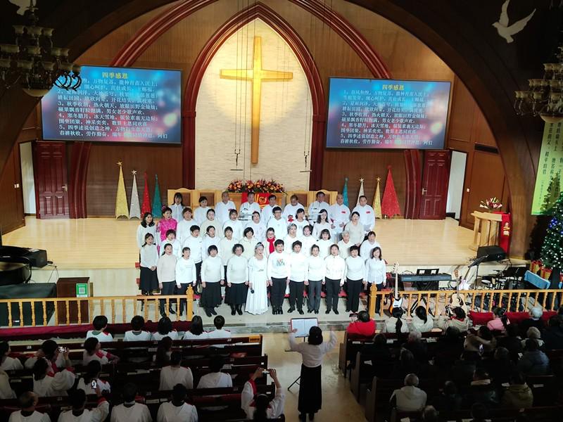 Gospel Church in Daxing District, Beijing held a Christmas service on December 25, 2024.