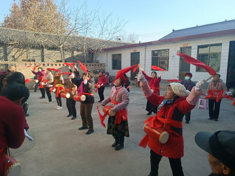 Believers performed to commemorate Christmas at a rural meeting point in Linfen City, Shanxi Province, on December 21, 2024.