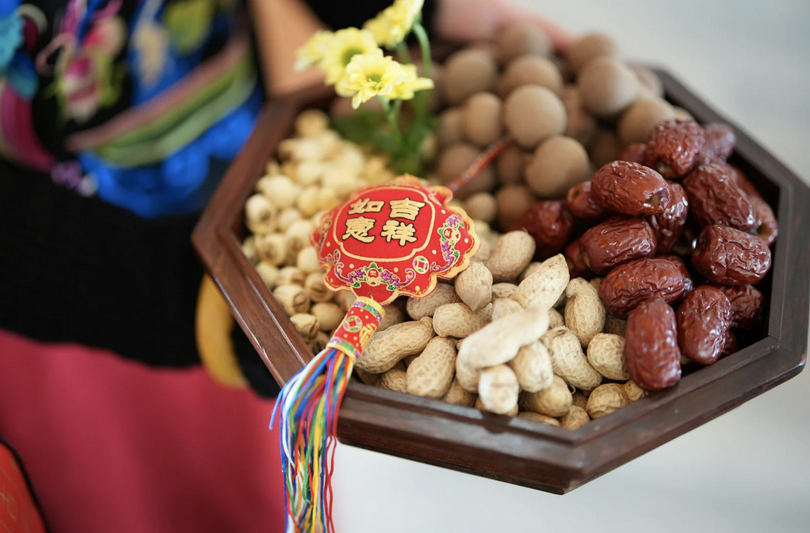 A plate of snacks for Spring Festival