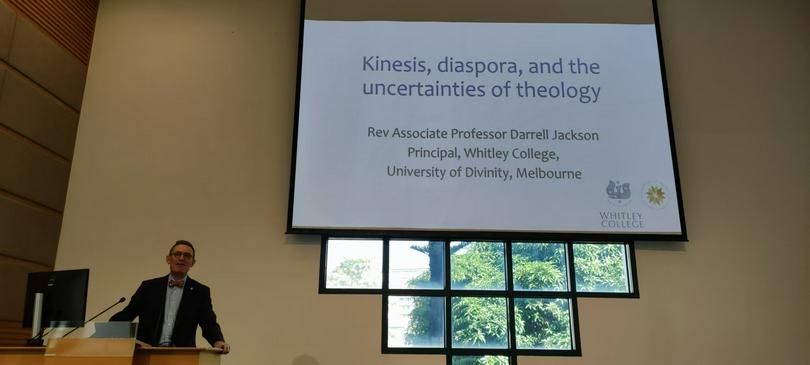 Rev. Dr. Darrell Jackson delivered a lecture titled “Kinesis, Diaspora, and the Uncertainties of Theology” at the Chinese Graduate School of Theology (CGST) in Hong Kong on January 24, 2025.