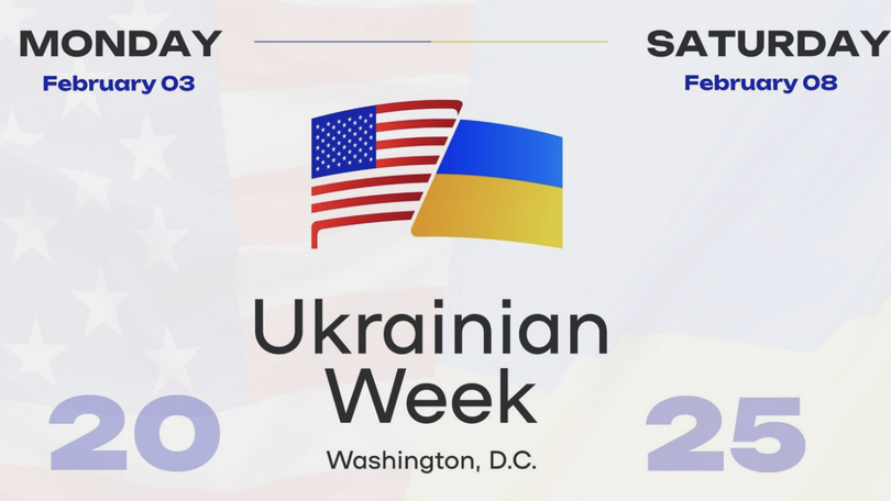 A poster of Ukrainian Week in Washington, D.C., U.S.