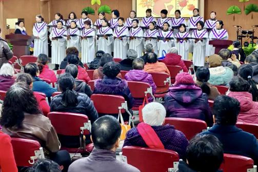 Ezhou Municipal CC&TSPM held a gathering to mark the World Day of Prayer at Zhongxin Church in Ezhou City, Hubei Province, on March 7, 2025.