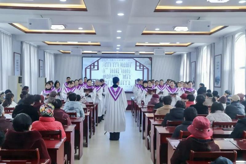 Zhongxi Church of Linyi Municipal CC&TSPM hosted an event to mark the World Day of Prayer in Linyi City, Shandong Province, on March 7, 2025.