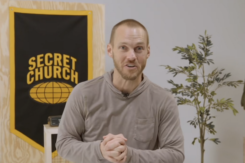 A screenshot from a video of David Platt inviting audiences to join his six-hour on the Gospel of Matthew session 