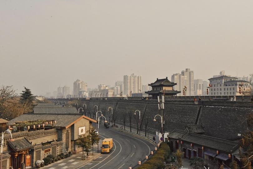 A streetscape in Xi’an, Shaanxi Province