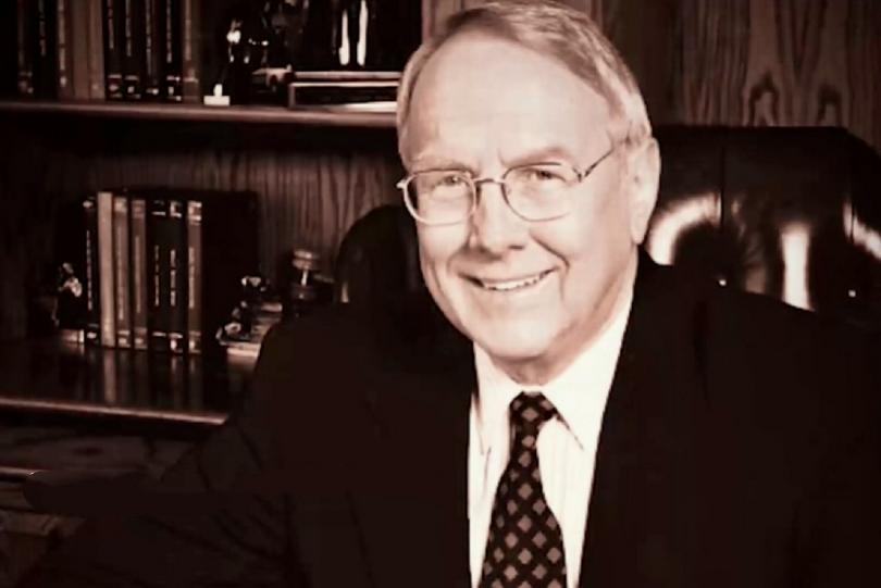 A portrait of  Dr. James Dobson