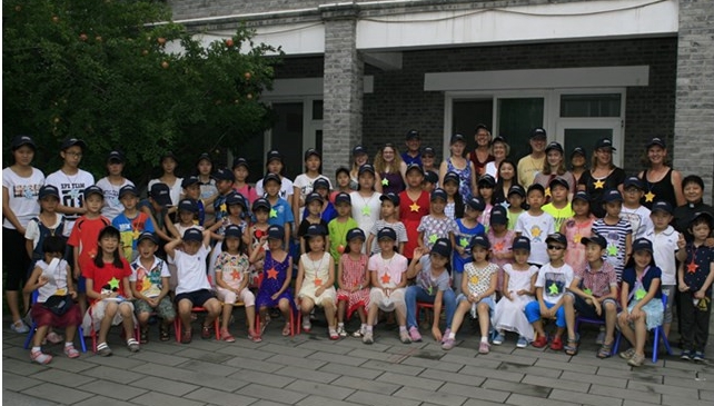 Beijing GangWashi Christian church held a five-day children English summer camp activities