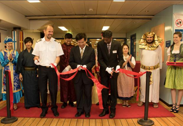 The opening ceremony of the Library Ship in Taichung