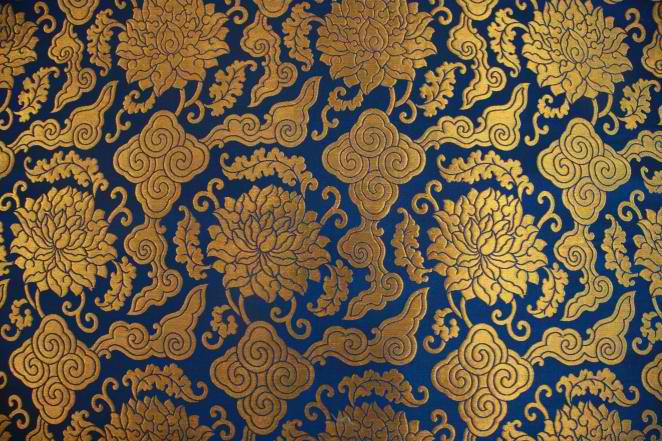 Silk pattern closeup