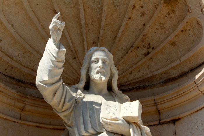 Jesus' statue
