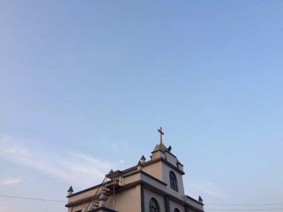 Cross on a church