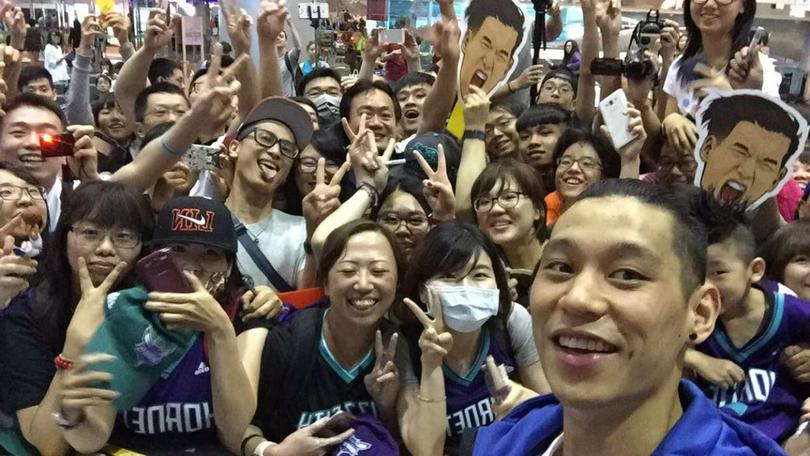 Jeremy Lin landed in Taiwan